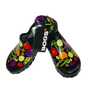 BOGS RUE pull on shoe garden short rubber rain boots fruit vegetable women 7 NWT